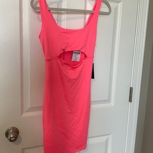 Hot Pink bodycon with tags